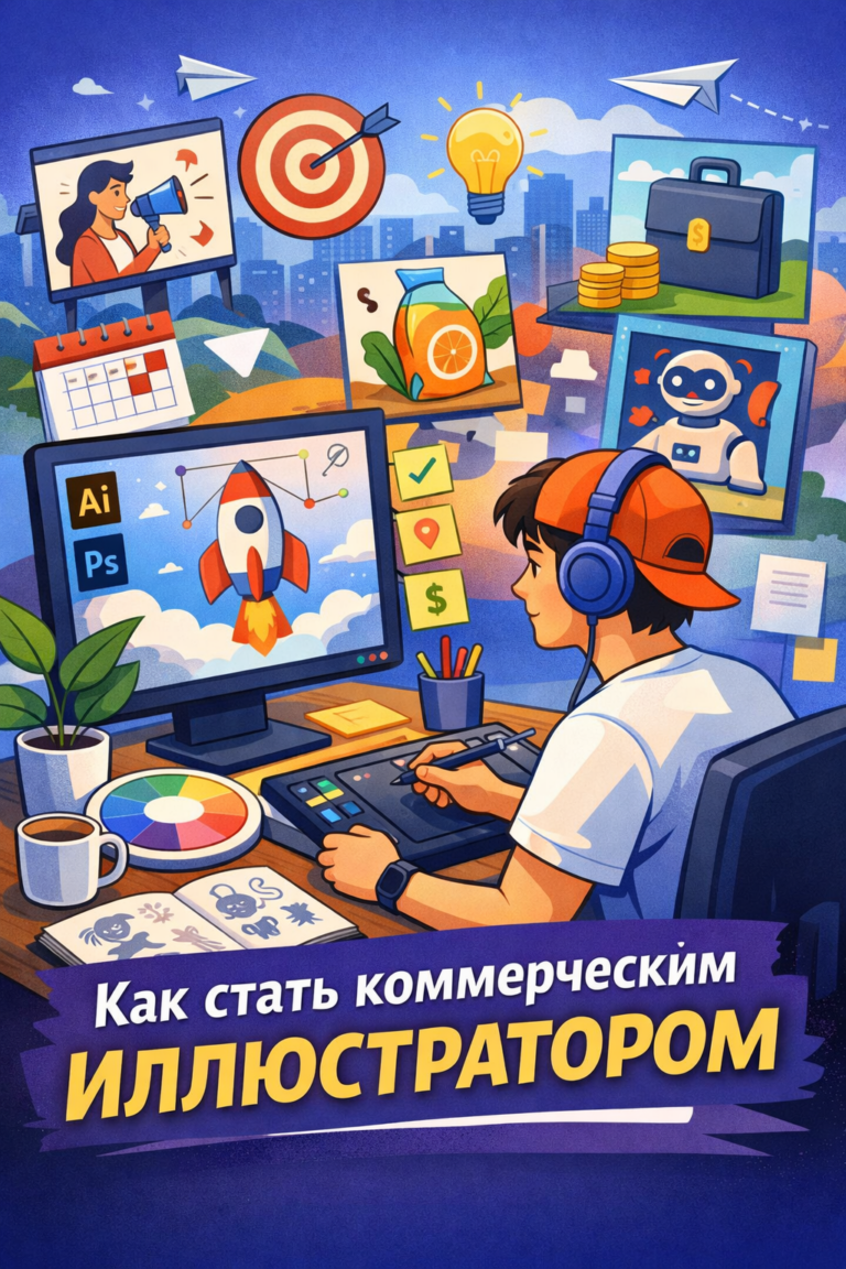 Как стать коммерческим иллюстратором и выйти на профессиональный уровень